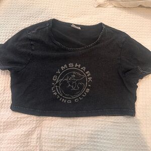 Gymshark Black Crop Top